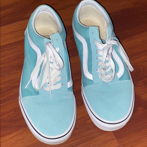 teal suede vans
